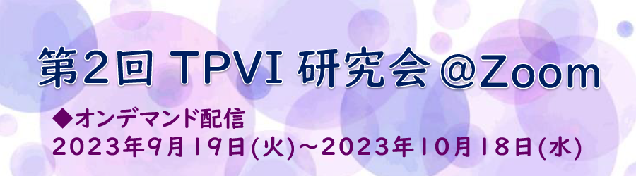 第2回TPVI研究会